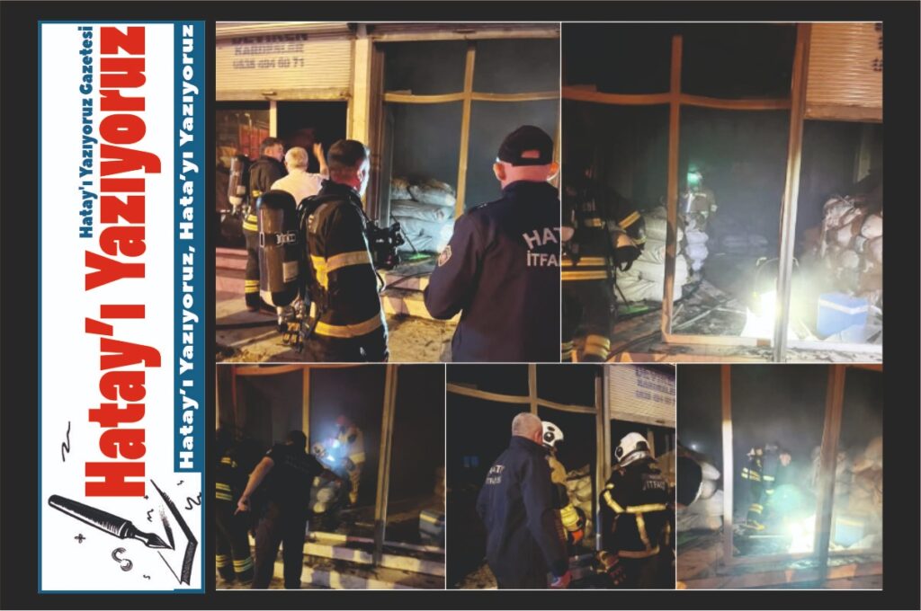NARLICA’DA TUHAFİYECİ DÜKKANINDA YANGIN