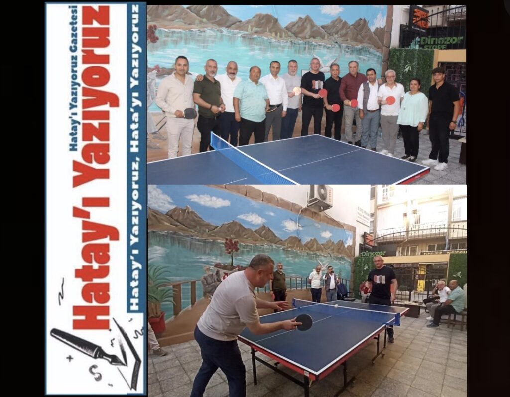 İSKENDERUN GAZETECİLER CEMİYETİ’NDE MASA TENİSİ TURNUVASI DÜZENLENDİ