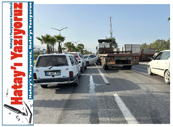 DÖRTYOL’DA TIR İLE OTOMOBİL ÇARPIŞTI: MADDİ HASAR MEYDANA GELDİ