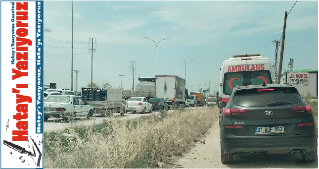 AMBULANS ARACI TALİ YOLDAN GİTMEK ZORUNDA KALDI!