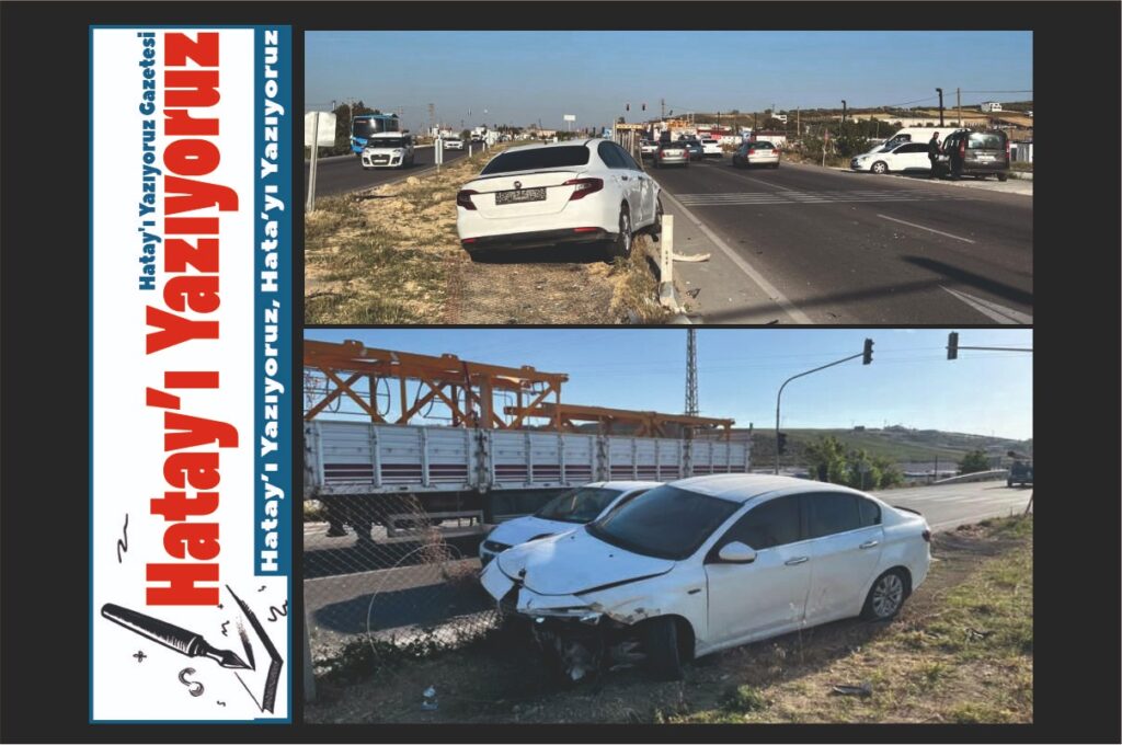 OTOMOBİLLE ÇARPIŞAN MOTOSİKLETİN SÜRÜCÜSÜ YARALANDI