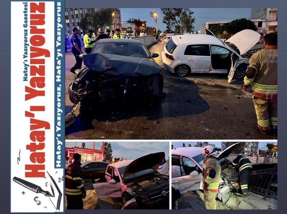 İSKENDERUN’DA TRAFİK KAZASI: 4 YARALI