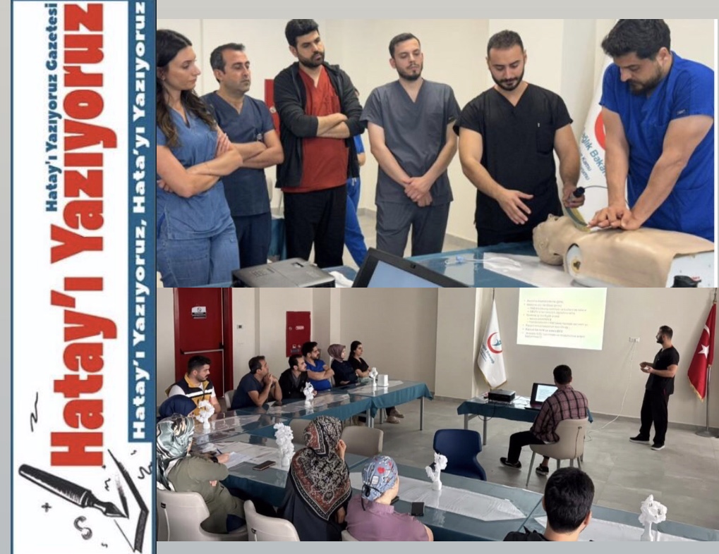 ALTINÖZÜ DEVLET HASTANESİ’NDE KARDİYAK YAŞAM DESTEĞİ EĞİTİMİ VERİLDİ