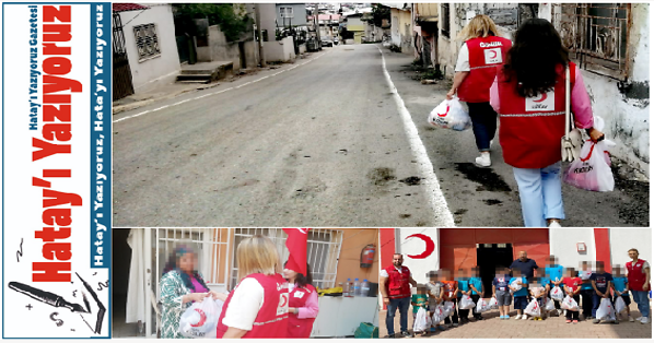 TÜRK KIZILAY İSKENDERUN ŞUBESİ BAYRAMDA KIYAFET YARDIMI YAPIYOR