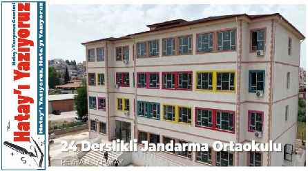 REYHANLIDA İNŞA EDİLEN JANDARMA ORTAOKULUNUN YAPIMINDA SONA GELİNDİ