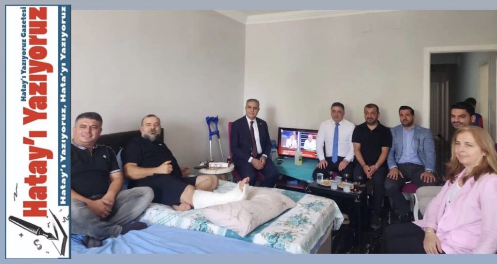 CHP’Lİ HEYETTEN AYDIN KISSABOYLU’NA GEÇMİŞ OLSUN ZİYARETİ