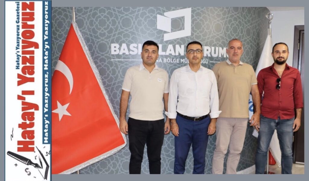 HATAYLI GAZETECİLERDEN BIK ADANA BÖLGE MÜDÜRÜ HALİL İBRAHİM PARLAK’A ZİYARET