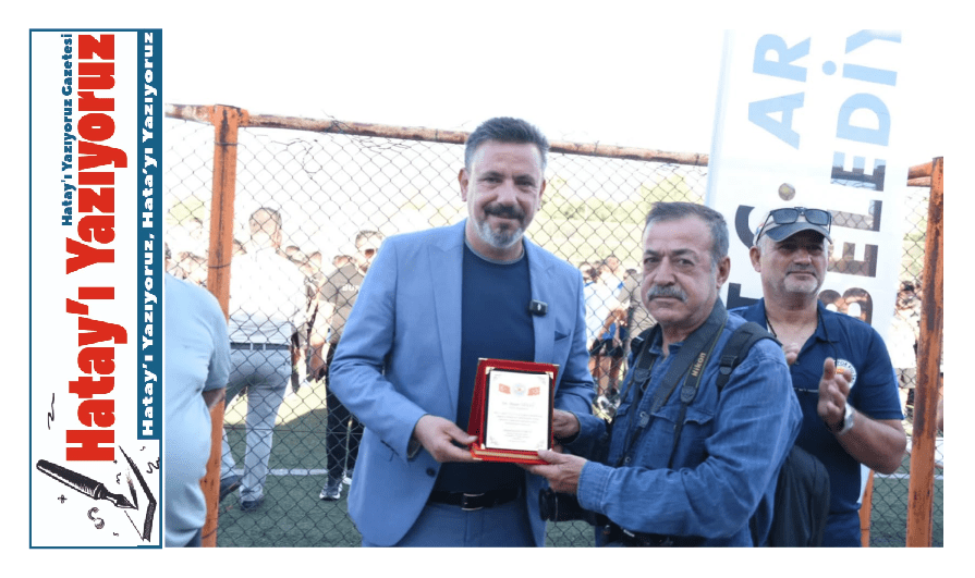 TSYD TEMSİLCİSİ YAŞAR GÜLLÜ’YE SPORA DESTEK PLAKETİ