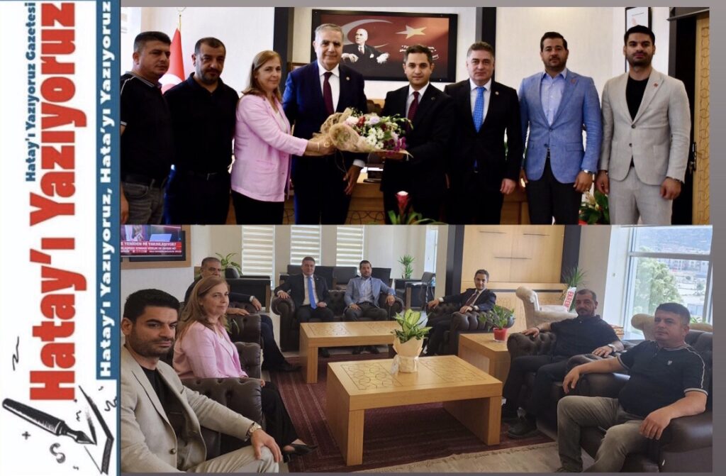 CHP HATAY HEYETİNDEN KAYMAKAM MURAT’A TEBRİK ZİYARETİ