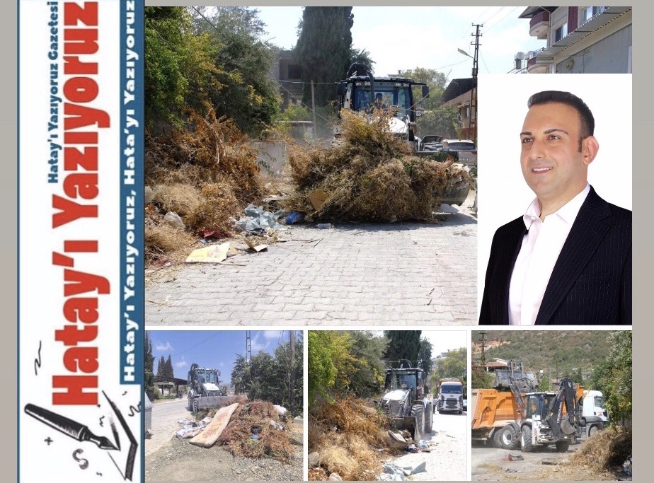 DEFNE BELEDİYESİ TEMİZLİK EKİBİ SAHADA