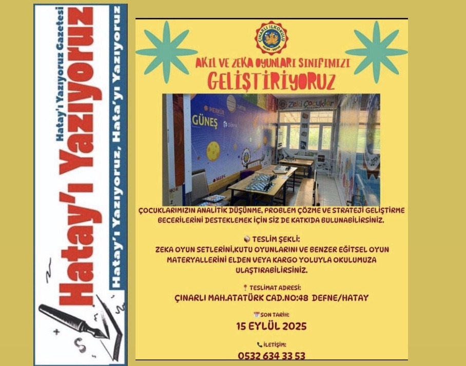 ÇINARLI İLKOKULU’NDAN ANLAMLI KAMPANYA