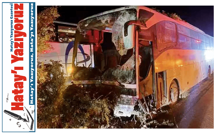HATAY’DAN GİRESUN’A GİDEN YOLCU OTOBÜSÜ KAZA YAPTI; 1 ÖLÜ, 13 YARALI!