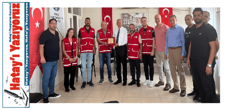 TÜRK KIZILAY İSKENDERUN ŞUBE YÖNETİMİ’NDEN CEMAL ÇELİK BAŞKAN’A ZİYARET