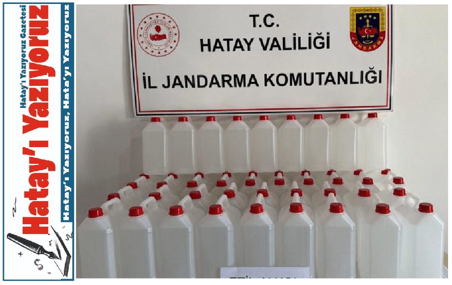 SAMANDAĞ’DA 200 LİTRE ETİL ALKOL ELE GEÇİRİLDİ