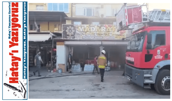 DÖRTYOL ÖZERLİ’DE İŞYERİ YANGINI