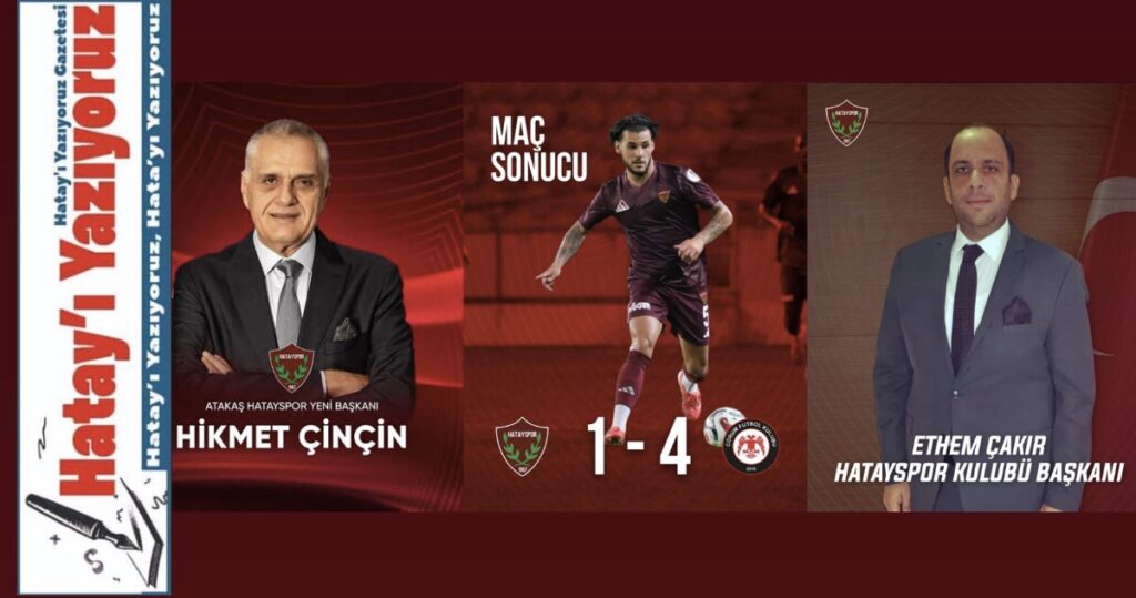 HATAYSPOR BU ZİHNİYETLE KAYYUMA GİDER