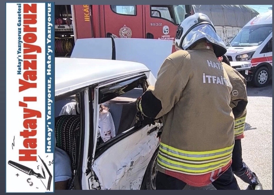 ANTAKYA ZÜLÜFLÜHAN MAHALLESİ’NDE TRAFİK KAZASI: 4 YARALI