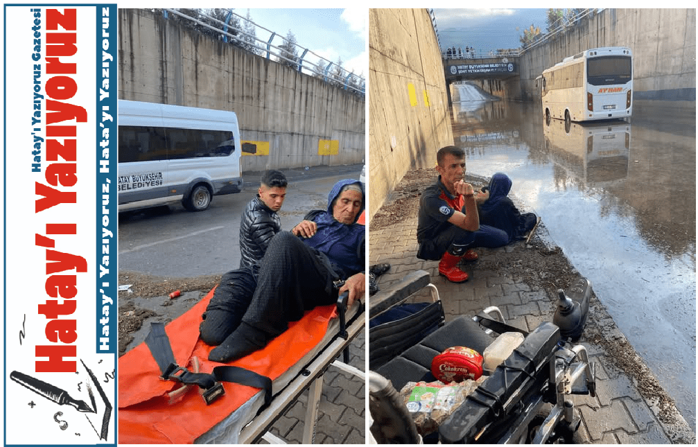 ENGELLİ KADIN AKÜLÜ SANDALYESİYLE MAHSUR KALDI