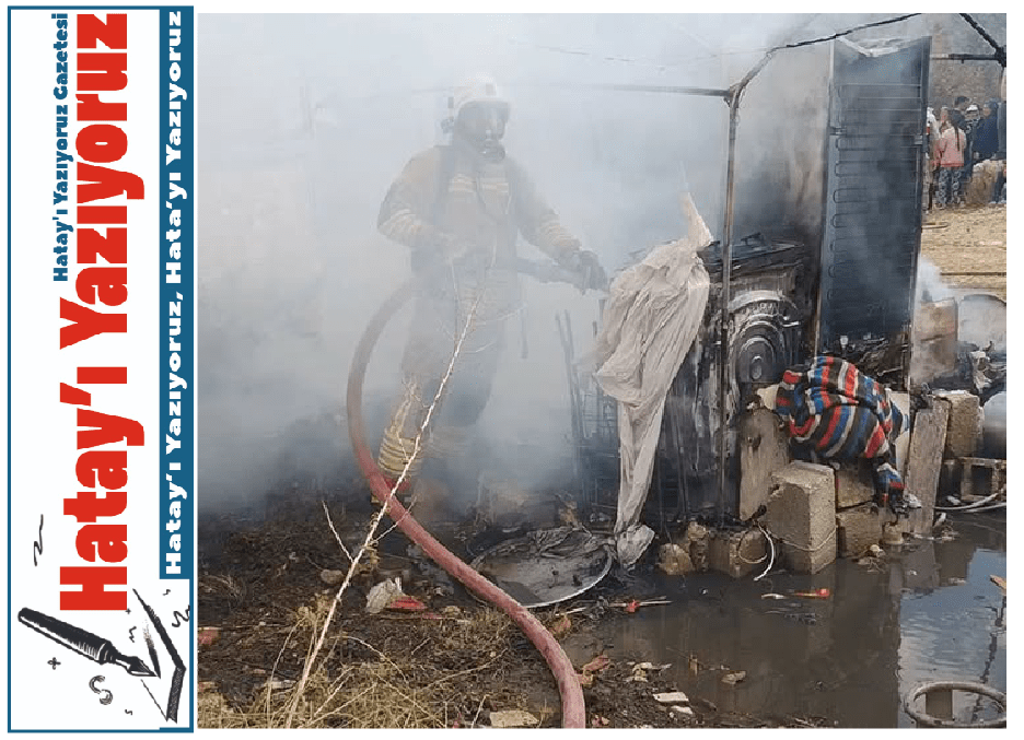 KONTEYNER YANGININDA BEBEK HAYATINI KAYBETTİ!